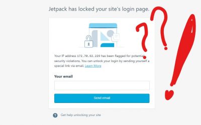 Mengatasi Error Jetpack has locked your site’s login page di WEB WordPress